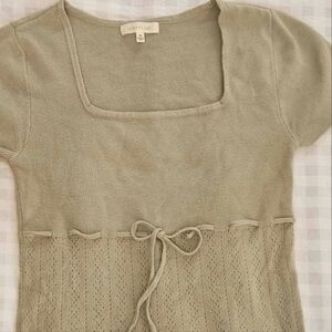 Ultra flirt medium juniors stretch green sweater